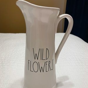 Rae Dunn Wild Flower Pitcher HTF